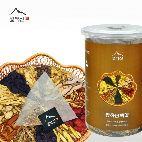 [강원혁신도시몰][설악자연농원] 설약산 13가지 쌍화차 재료로 만든 쌍화티백차 설기차 삼각티백 1.5g 30개입 | 설악에 약산 설약산 | 